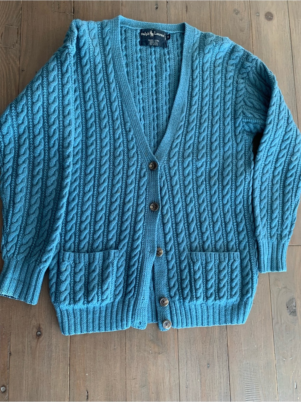 Ralph Lauren blue label wool sweater cardigan